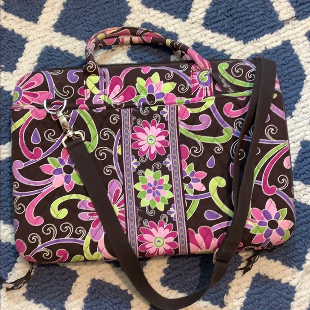 Vera Bradley purple punch laptop portfolio